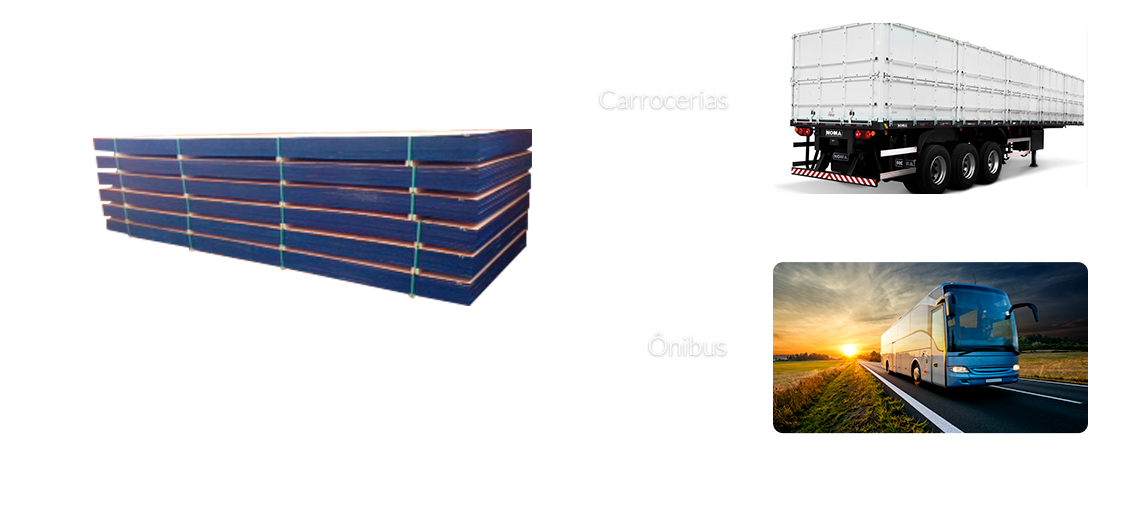 Assoalho e lateral para carrocerias e ônibus